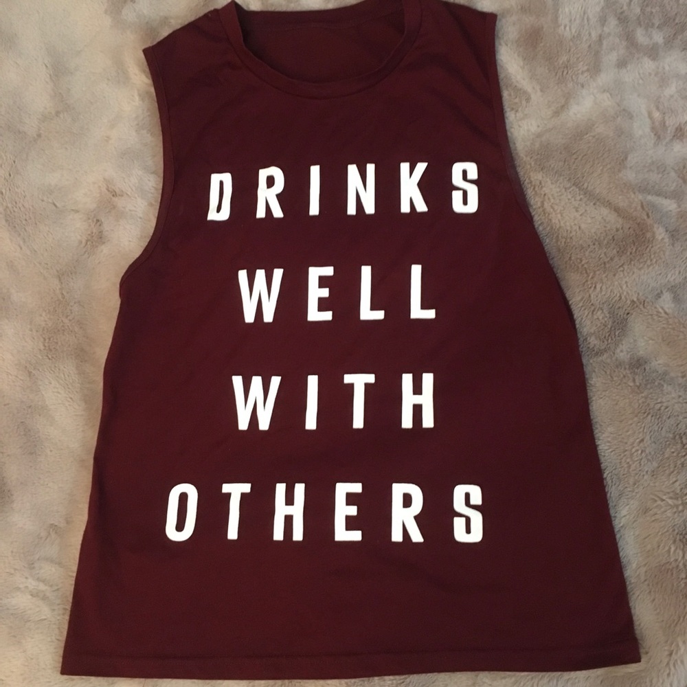 Tank / muscle tee with text